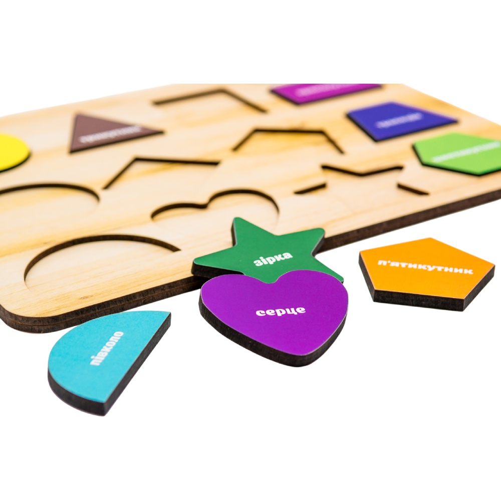 Розвиваюча іграшка PUZZLEOK Фігури А4 (Арт-11231) Для кого універсально