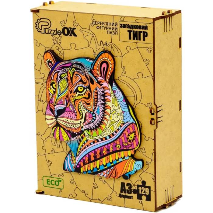 Пазл PUZZLEOK Загадковий тигр 129 ел (PuzA3-03110) Для кого універсально
