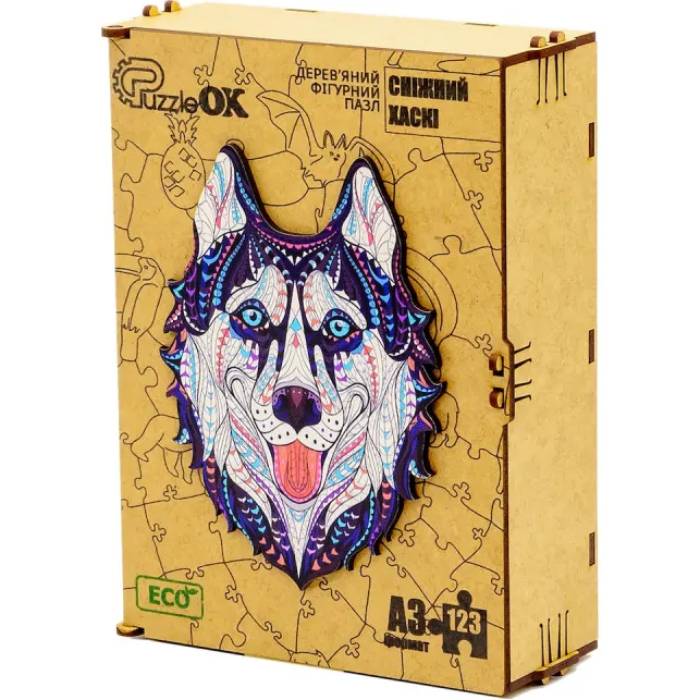 Пазл PUZZLEOK Сніговий Хаски 123 ел (PuzA3-03112) Для кого універсально