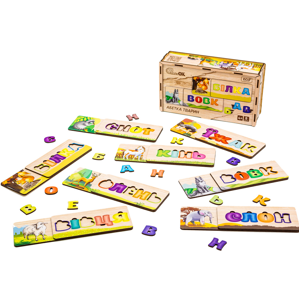 Фото Пазл PUZZLEOK "Абетка тварин" (Puz-91768)