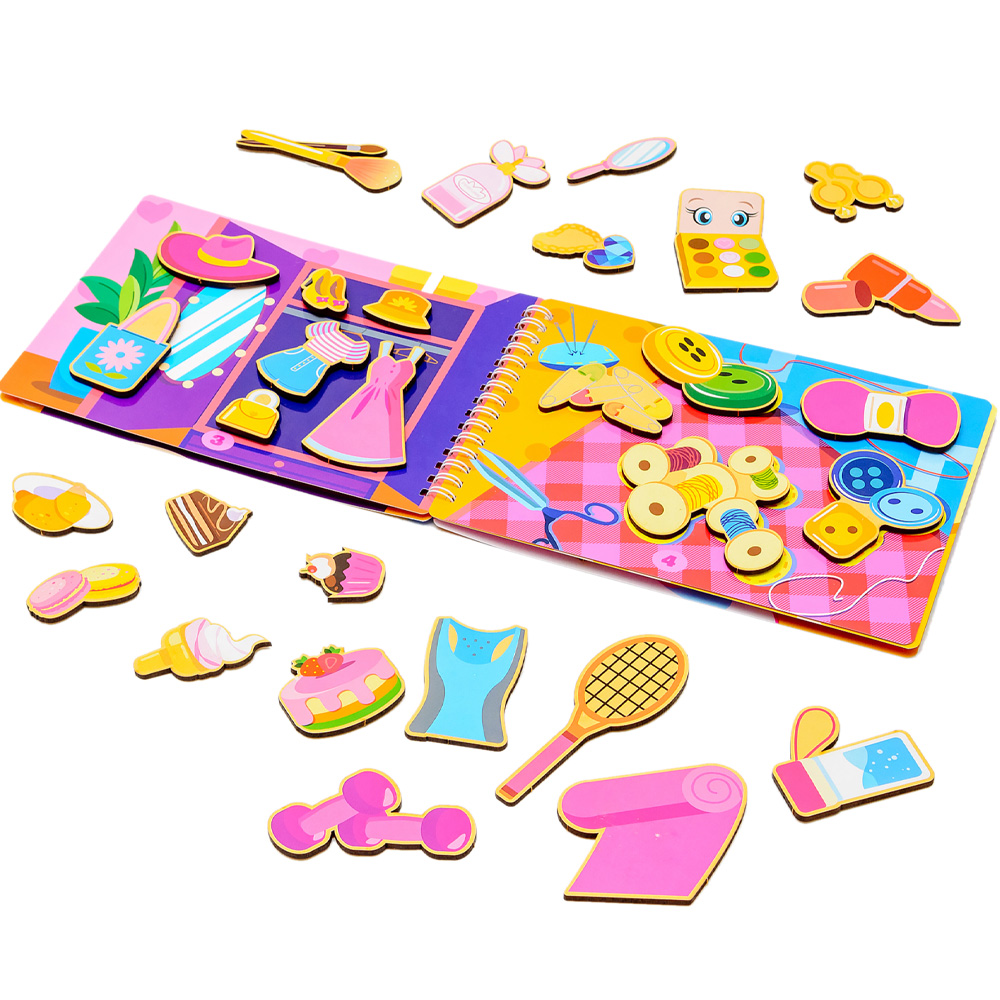 Розвиваючий альбом PUZZLEOK Puz-22921 Для кого для дівчаток