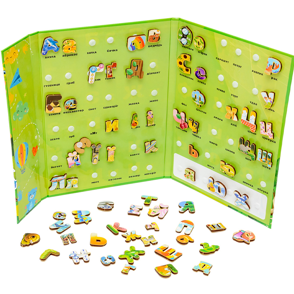 Алфавіт PUZZLEOK на липучках (Puz-26919) Алфавіт PUZZLEOK на липучках (Puz-26919)