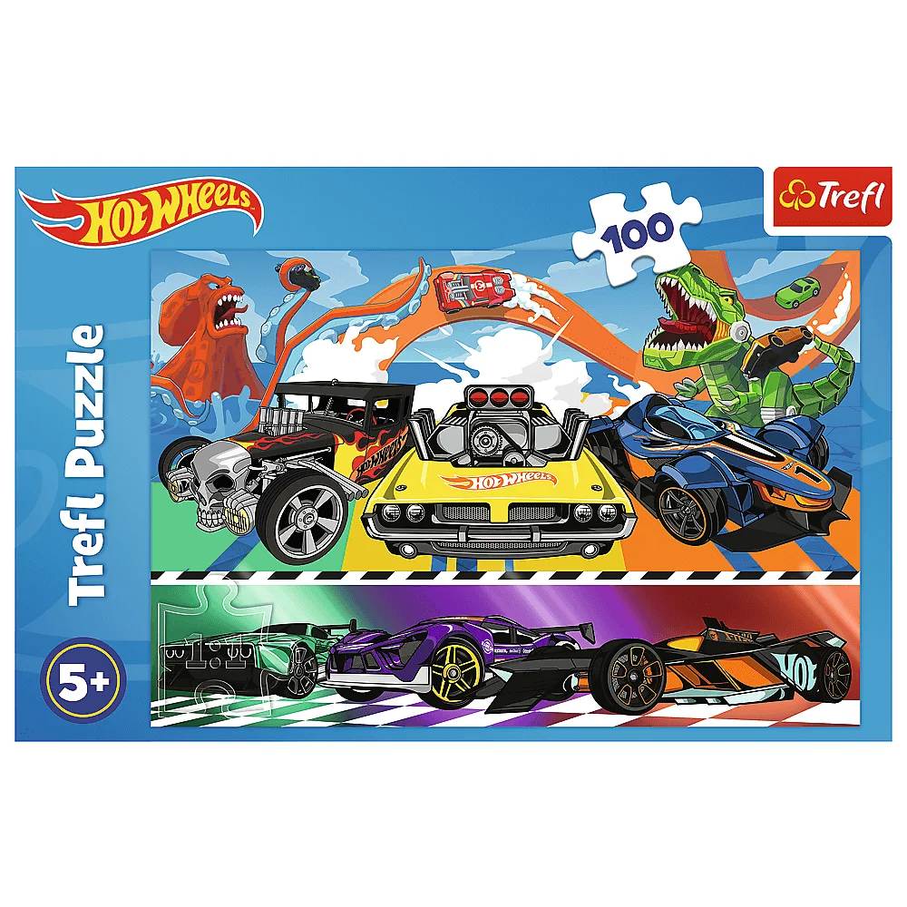 Пазл TREFL Hot Wheels Швидкісні машини 100 ел. (5900511164664) Вік від 5 років