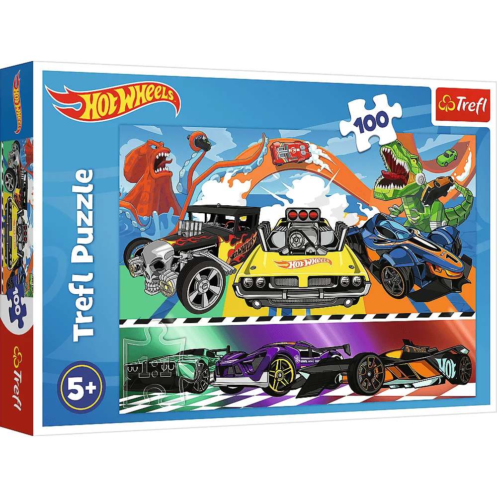 Пазл TREFL Hot Wheels Швидкісні машини 100 ел. (5900511164664)