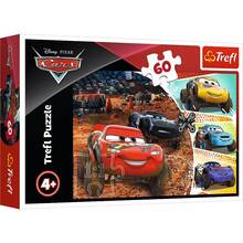 Пазл TREFL Cars Блискавка Макквін із друзями 60 ел. (5900511173277)