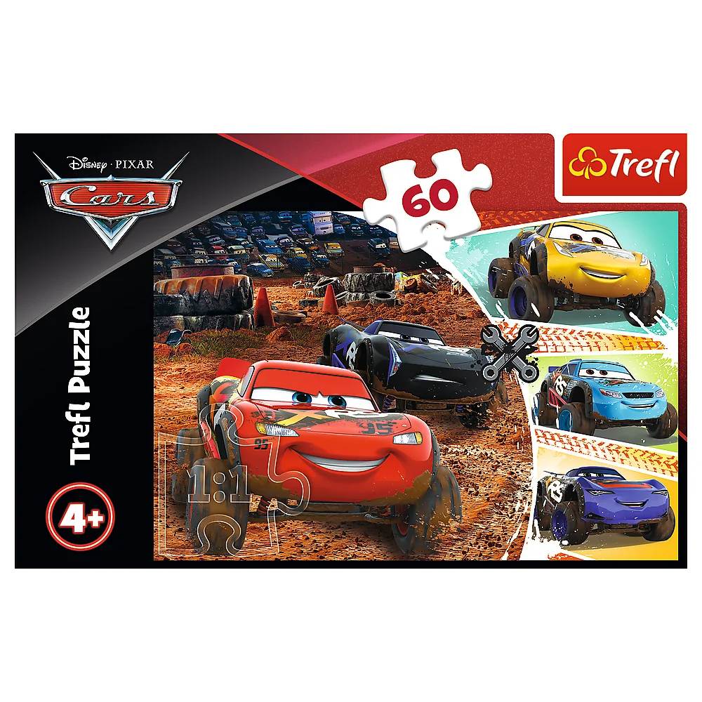 Пазл TREFL Cars Блискавка Макквін із друзями 60 ел. (5900511173277) Для кого універсально