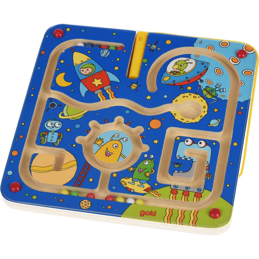 

Игра магнитный лабиринт GOKI Космос (53817G), Игра Магнитный лабиринт. Космос 53817G