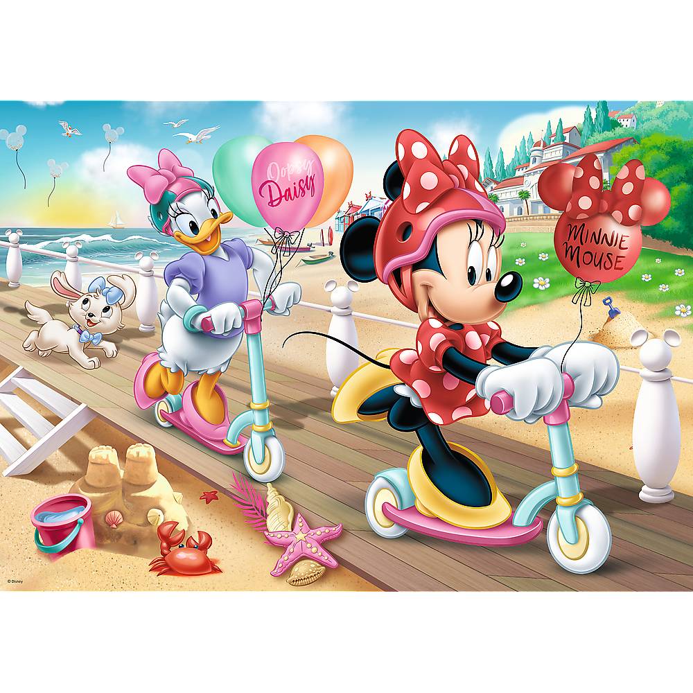 Пазли Trefl Minnie Mouse Міні на пляжі 200 ел (5900511132625) Предмет вивчення логіка