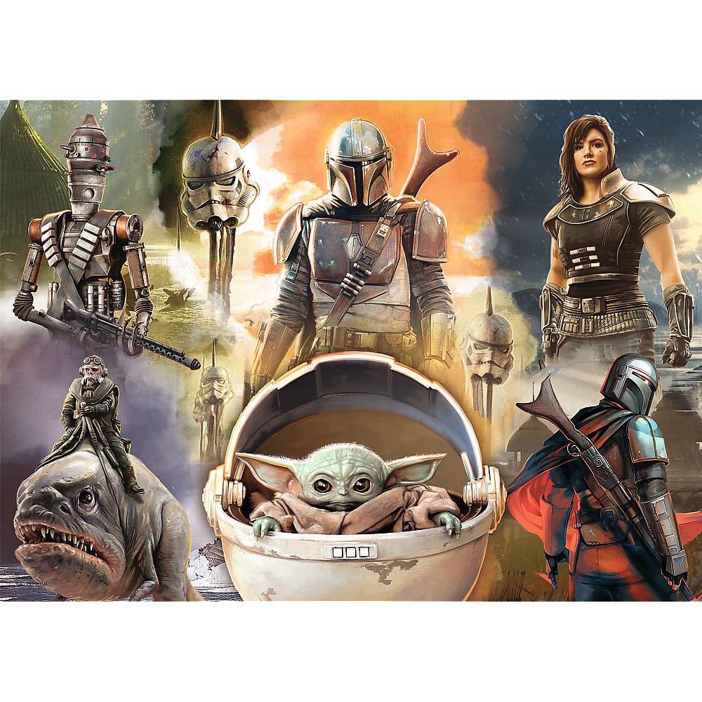 Пазли Trefl Star Wars The Mandalorian Готовий до бою 200 ел (5900511132762) Для кого універсально