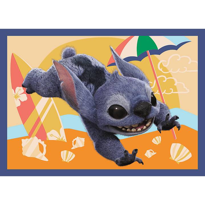 Пазл TREFL 4in1 Disney Stitch The Movie Відпочинок на Гаваях 35+48+54+70 елементів (5900511346664) Пазли класичний