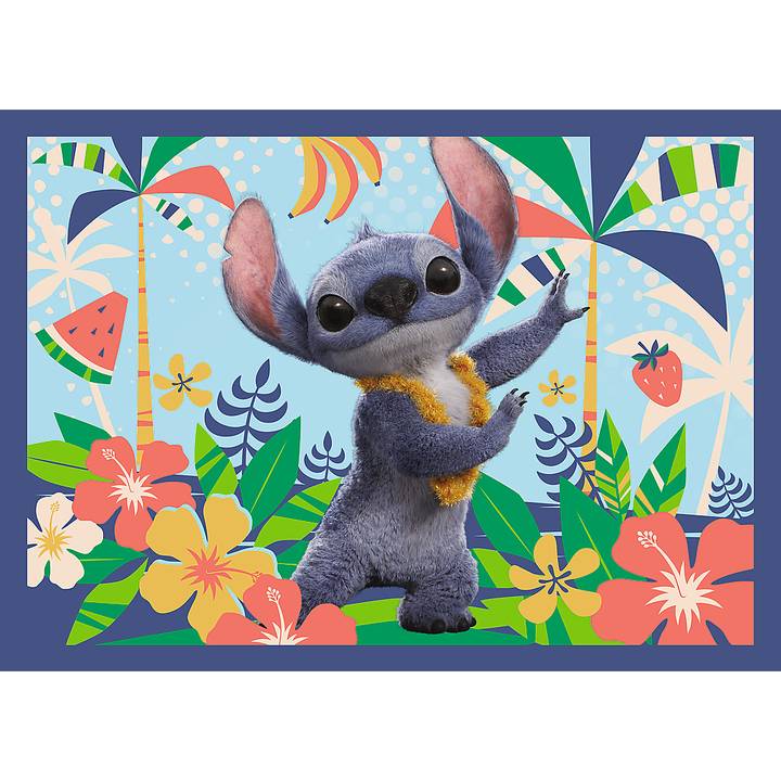 Пазл TREFL 4in1 Disney Stitch The Movie Відпочинок на Гаваях 35+48+54+70 елементів (5900511346664) Предмет вивчення логіка