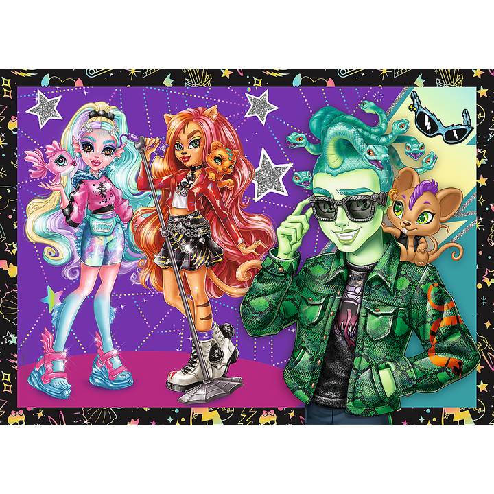 Пазл TREFL 4in1 Monster High Напряженный день в Монстр Хай 35+48+54+70 элементов (5900511346558) Для кого для девочек