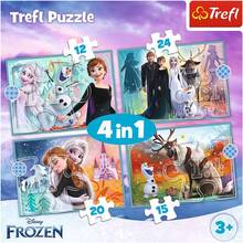 Пазл TREFL 4in1 Frozen Удивительный мир Ледяного сердца 12+15+20+24 элемента (5900511343816)