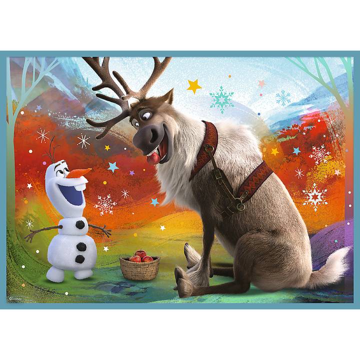 Пазл TREFL 4in1 Frozen Удивительный мир Ледяного сердца 12+15+20+24 элемента (5900511343816) Предмет изучения логика 