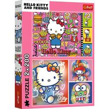 Пазли Trefl Hello Kitty Вітаю Кітті та друзів 2х200 ел (5900511133363)