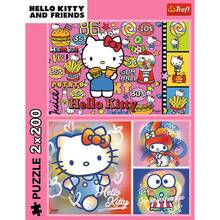 Пазли Trefl Hello Kitty Вітаю Кітті та друзів 2х200 ел (5900511133363)
