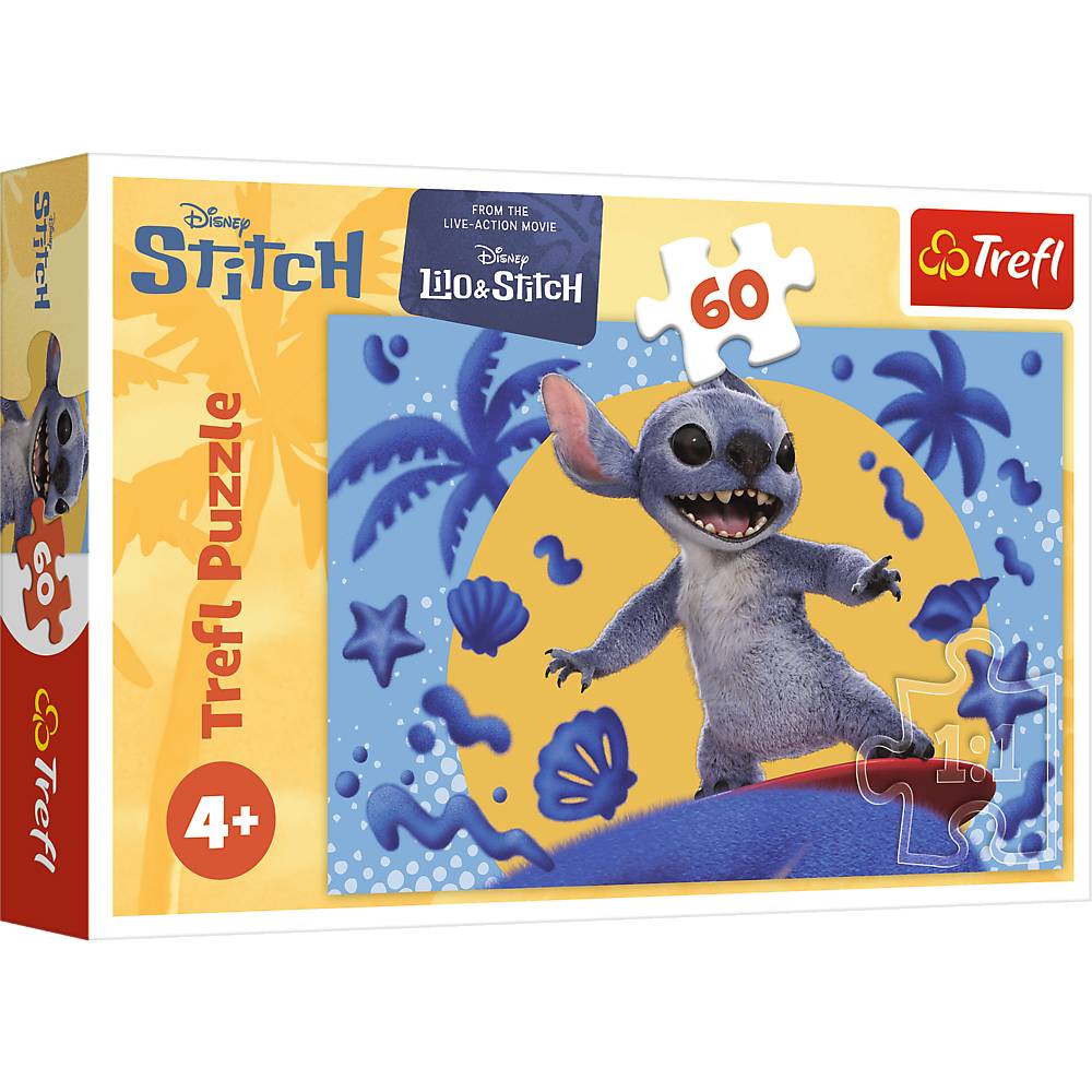 Пазли Trefl Lilo & Stitch The Movie День зі Стичем 60 ел (5900511174076) Предмет вивчення логіка