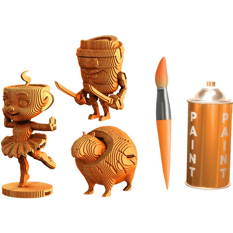 В Украине Картонный 3D пазл Cartonic 3D Puzzle Ballerina Cappuccina and Friends 301 эл (CARTBALLER)