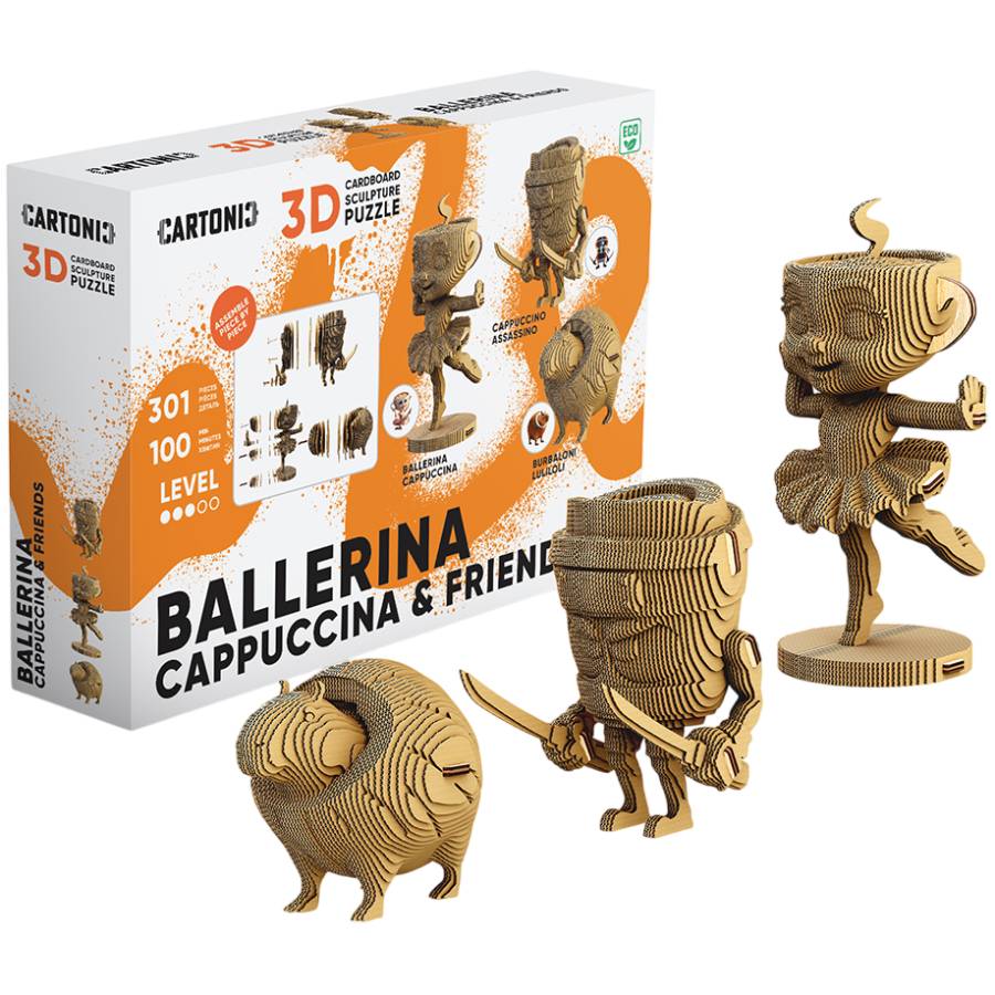 В интернет магазине Картонный 3D пазл Cartonic 3D Puzzle Ballerina Cappuccina and Friends 301 эл (CARTBALLER)