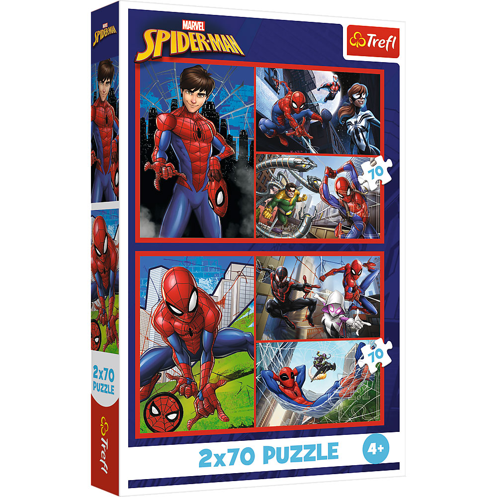 Набор пазлов TREFL Spiderman Паучьи истории 2х70 элементов (5900511344431) Для кого универсально
