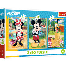 Набор пазлов TREFL Mickey&friends Мышь на празднике 3х50 элементов (5900511348811)