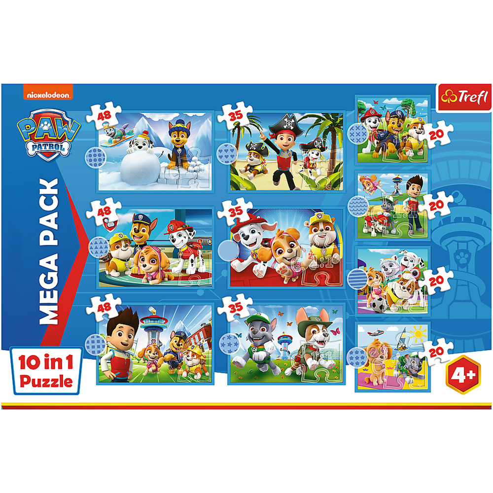 Набір пазлів Trefl Paw Patrol Надійна команда Щенячого патруля 3х48+3х35+4х20 елементів (5900511960013)