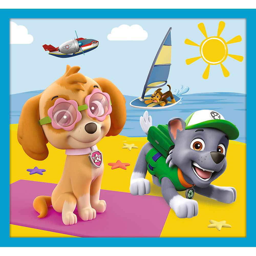 Набір пазлів Trefl Paw Patrol Надійна команда Щенячого патруля 3х48+3х35+4х20 елементів (5900511960013) Тематика пазла тварини