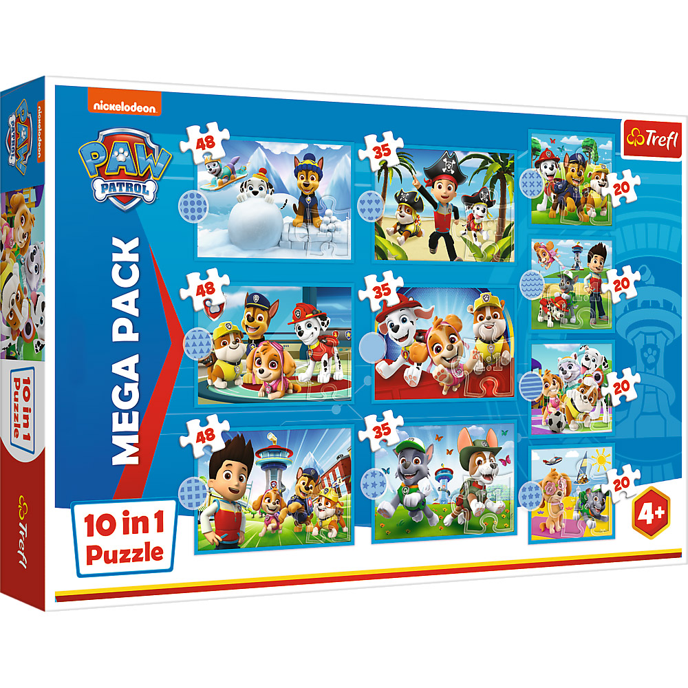 В інтернет магазині Набір пазлів Trefl Paw Patrol Надійна команда Щенячого патруля 3х48+3х35+4х20 елементів (5900511960013)