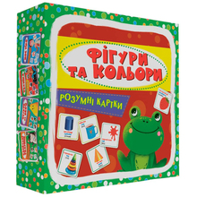 Картки КРИСТАЛ БУК Розумні картки. Фігури та кольори 30 шт (9789669876164)