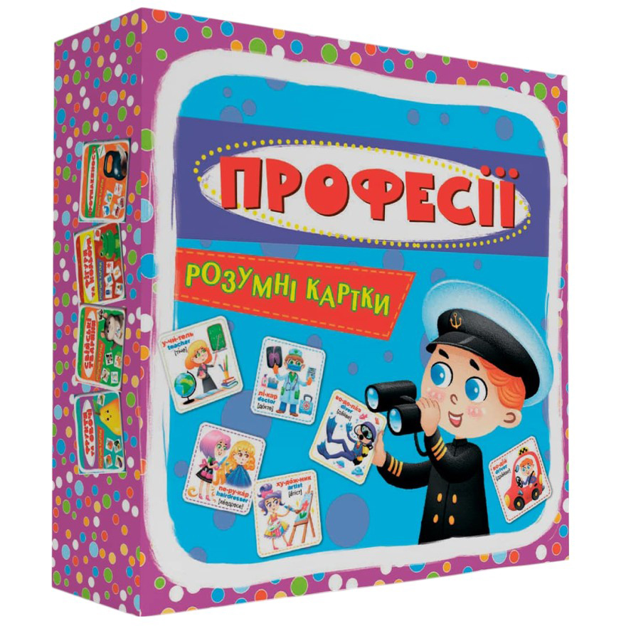 Карточки КРИСТАЛ БУК Умные карточки. Профессии 30 шт (9789669877062) Предмет изучения окружающий мир