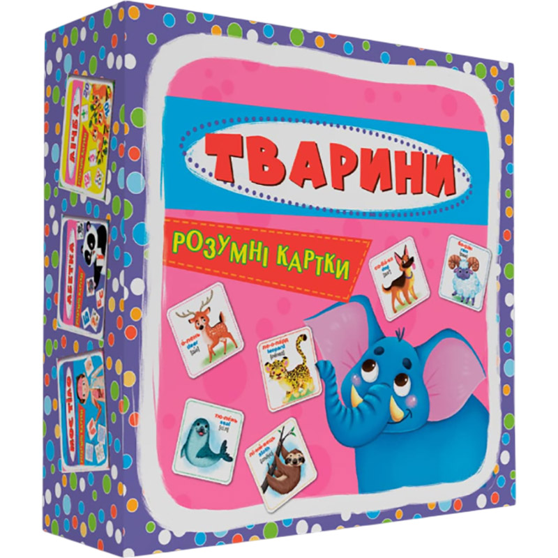 Умные карточки КРИСТАЛ БУК Животные 30 карточек (9789669870193) Предмет изучения зоология 