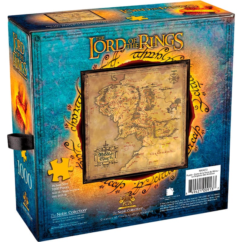 Пазл NOBLE COLLECTION LORD OF THE RINGS Middle-earth Map 1000 эл (NN9472) Возраст от 14 лет 