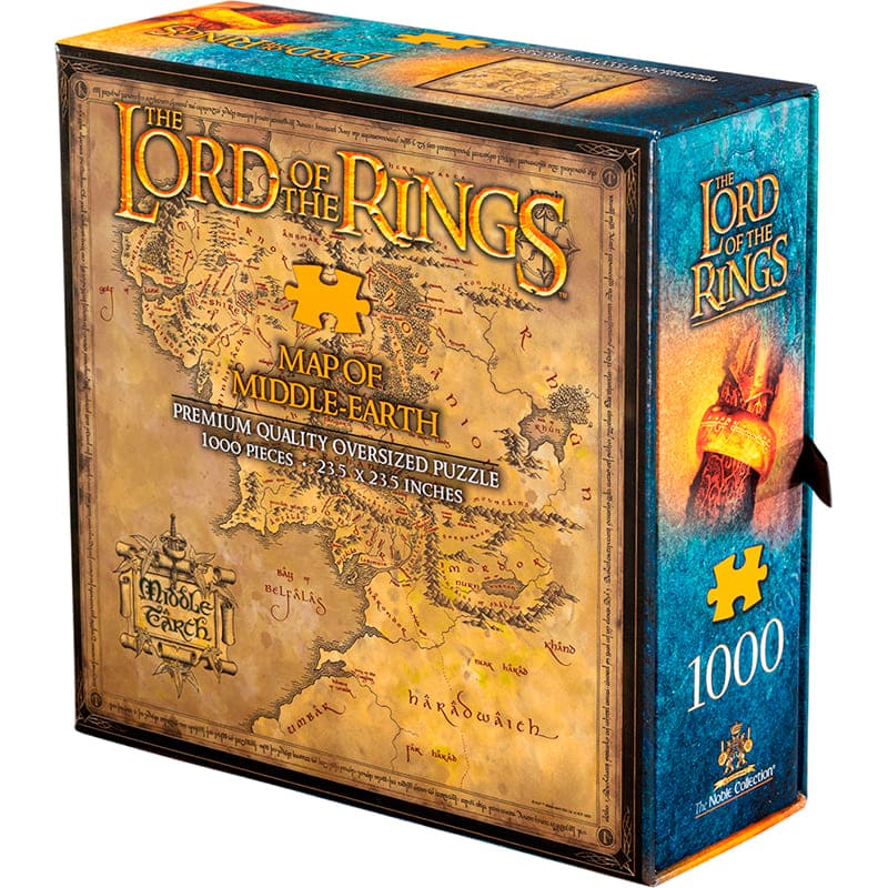 Пазл NOBLE COLLECTION LORD OF THE RINGS Middle-earth Map 1000 эл (NN9472) Предмет изучения логика 