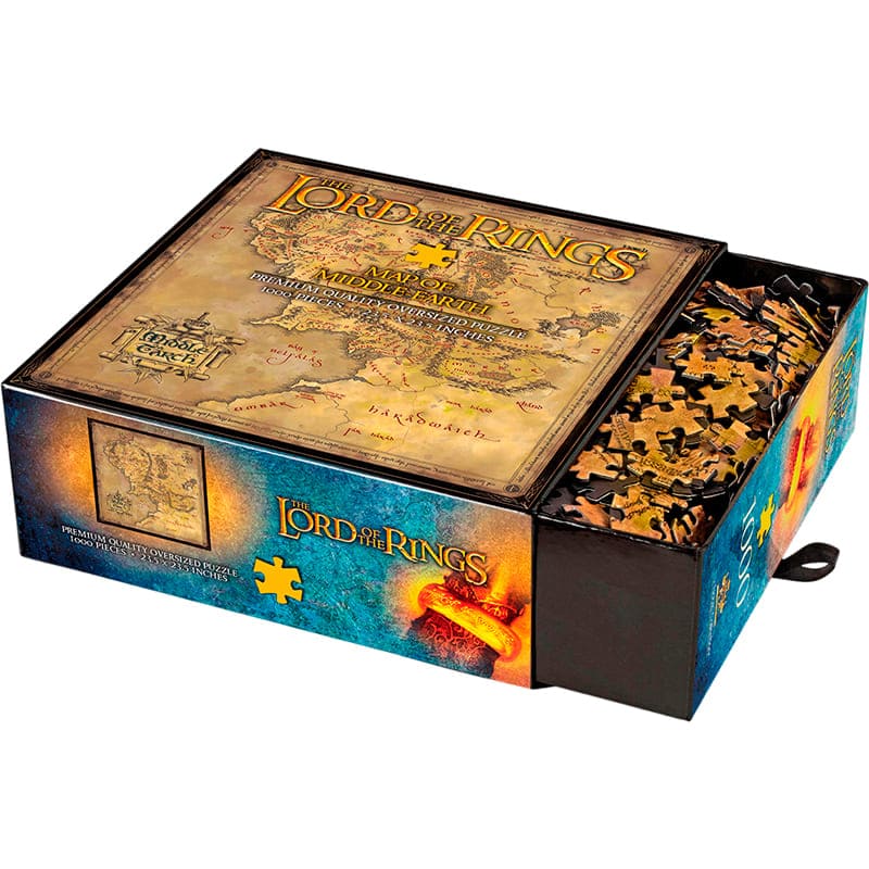 Пазл NOBLE COLLECTION LORD OF THE RINGS Middle-earth Map 1000 эл (NN9472) Для кого универсально