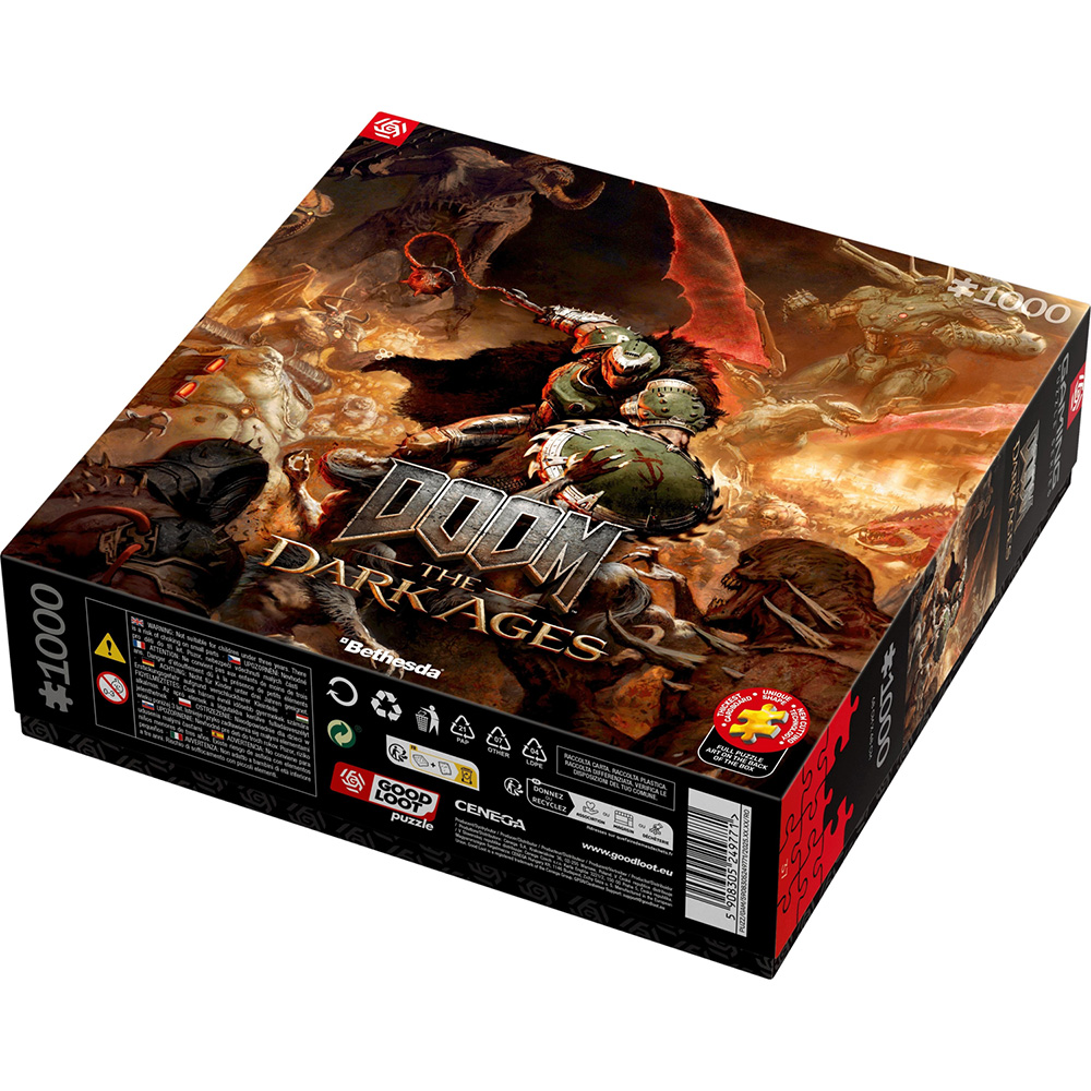 Внешний вид Пазлы GOODLOOT Doom Dark Ages Slayer`s Rage 1000 эл. (5908305249771)