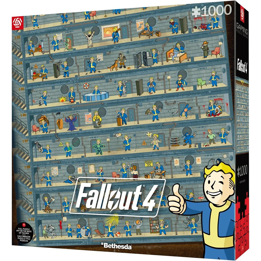Пазлы GOODLOOT Fallout 4 Perk Poster Puzzles 1000 эл. (5908305247937) Для кого универсально