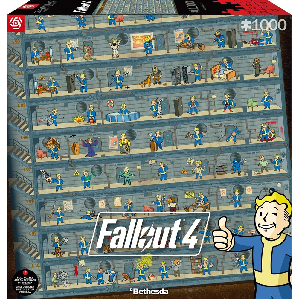 Пазлы GOODLOOT Fallout 4 Perk Poster Puzzles 1000 эл. (5908305247937)