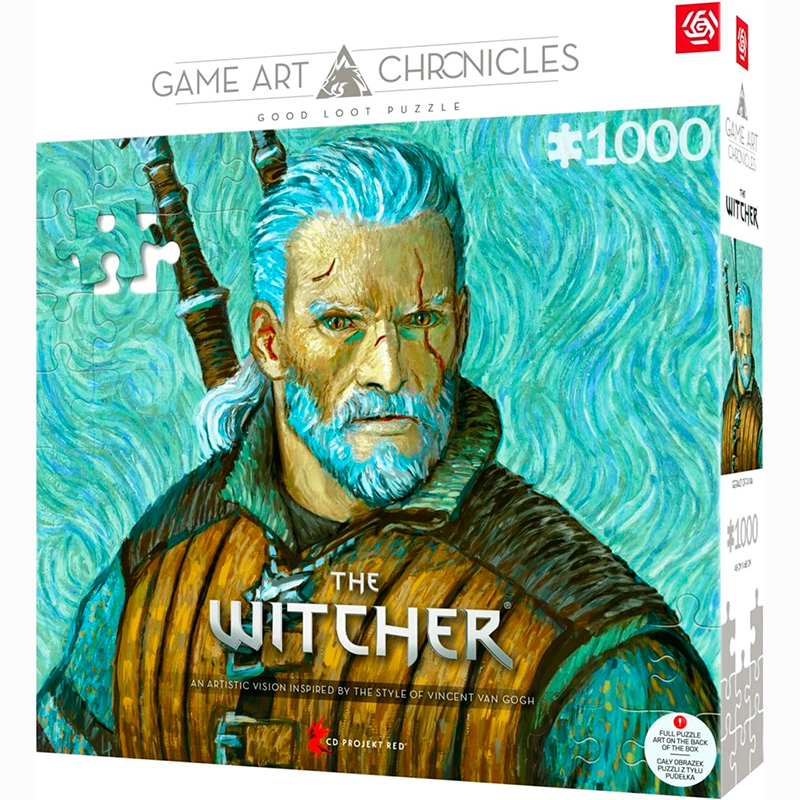 Пазл GOODLOOT Witcher Geralt of Rivia & Vincent van Gogh 1000 ел (5908305247548) Пазли класичний