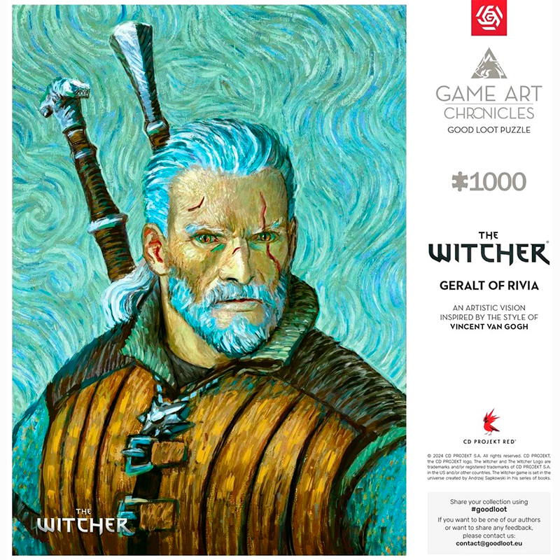 Замовити Пазл GOODLOOT Witcher Geralt of Rivia & Vincent van Gogh 1000 ел (5908305247548)