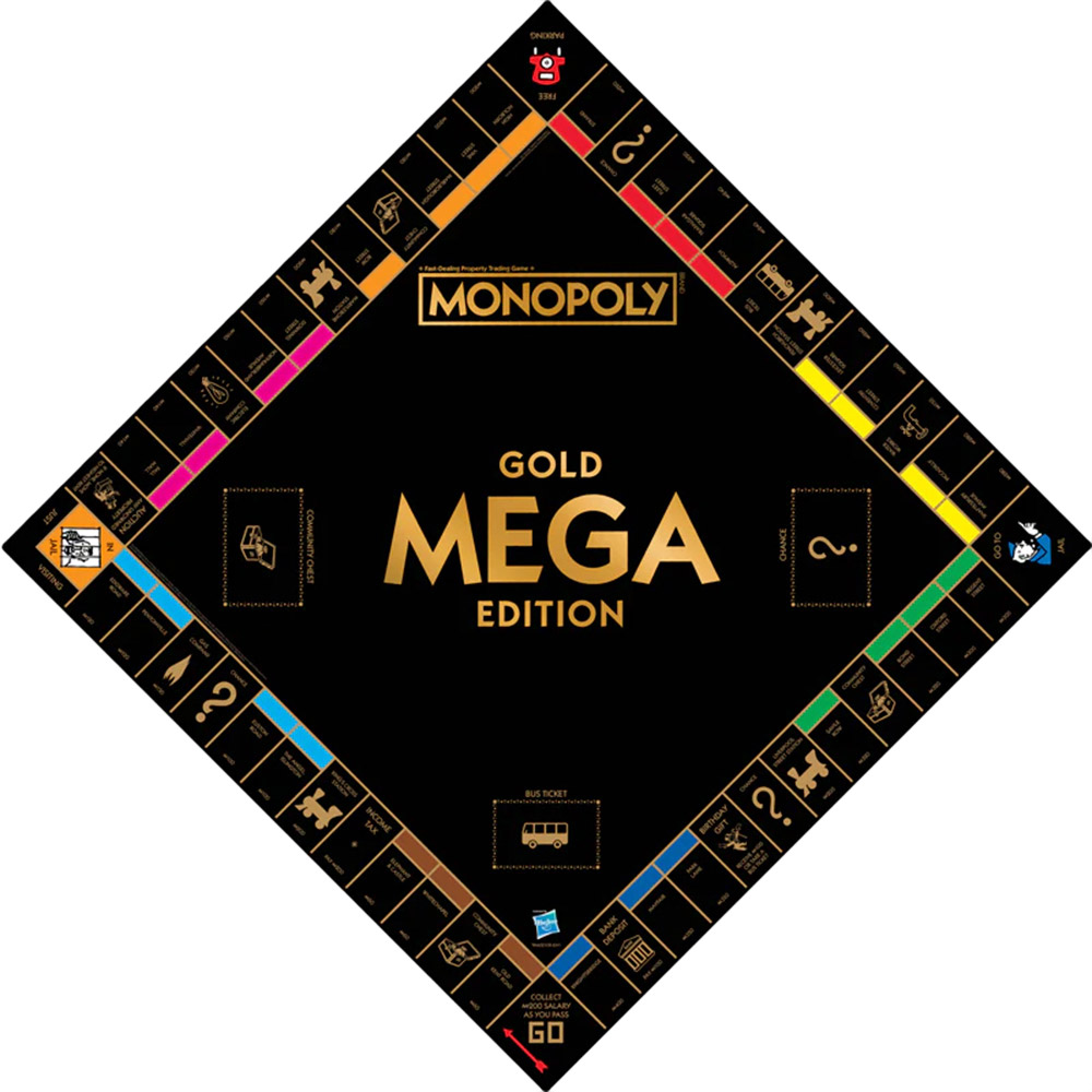 Настольная игра WINNING MOVES MONOPOLY Mega Gold - UK (WM02108-EN1-6) Возраст от 6 лет 