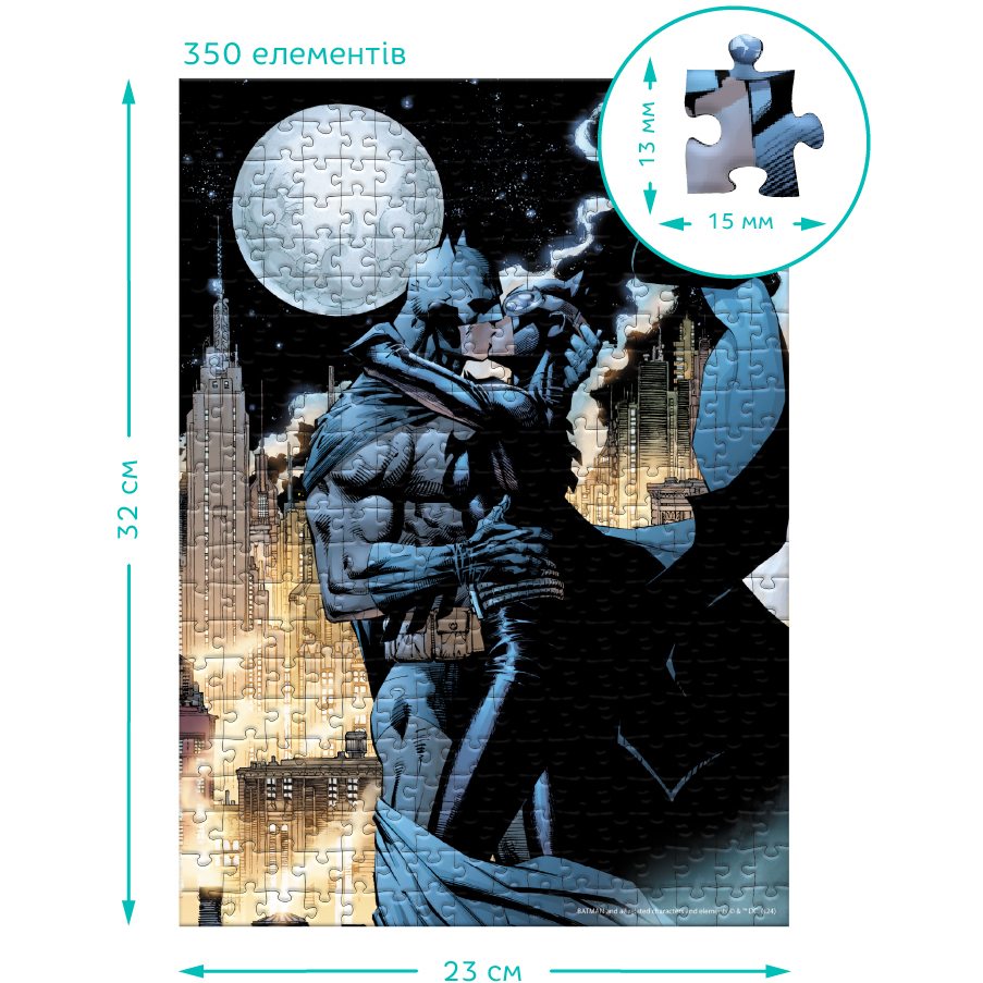 Пазл DODO Hard-S Batman Бетмен і жінка-кішка 350 ел (200557) Тематика пазла кіно