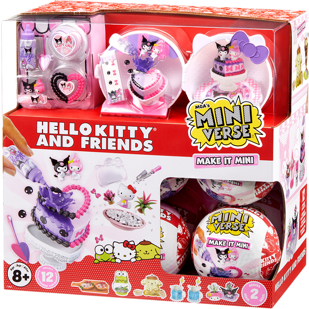 Ігровий набір MGA'S MINIVERSE Sanrio S2 Створи стиль разом з Хеллоу Кітті та друзями (547235) Матеріал тканина