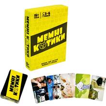 Настольная игра Strateg Мемные котики развлекательная патриотическая 98 эл (30734)