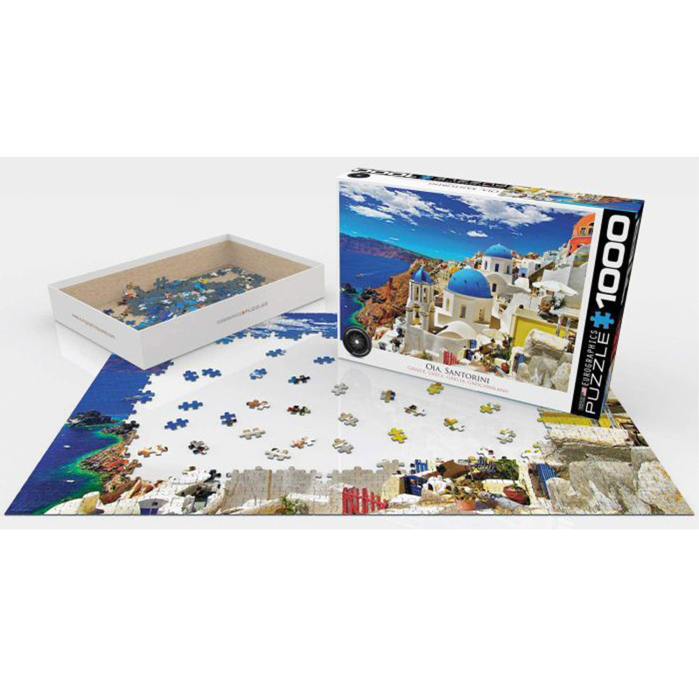 Пазл EUROGRAPHICS Ія Санторіні Греція 1000 ел (6000-0944) Для кого універсально