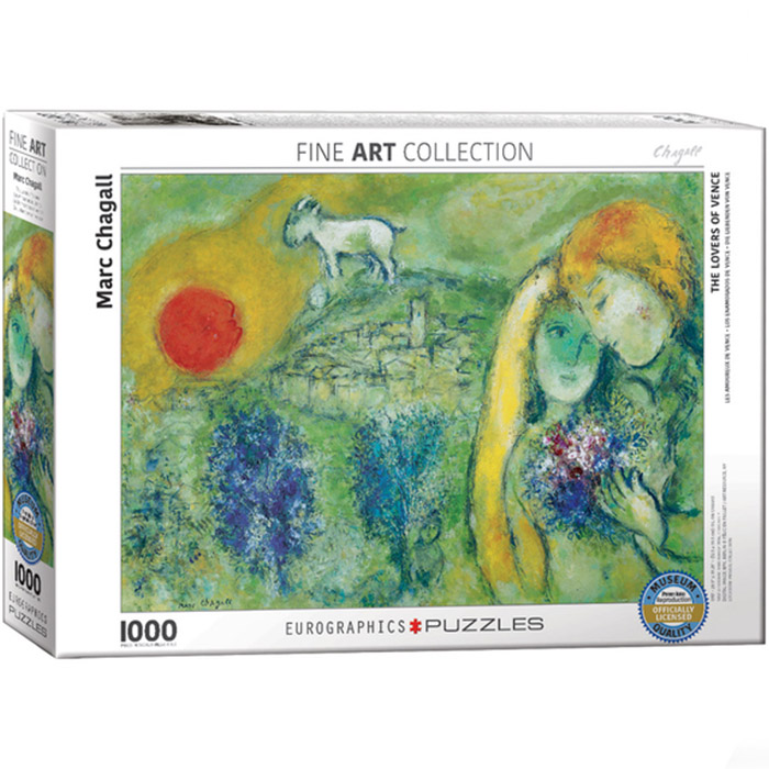Пазл EUROGRAPHICS Закохані у Сен-Поль-де-Вансі. Марк Шагал 1000 ел (6000-0848)