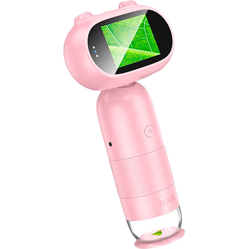 Дитячий мікроскоп HOCO DV206 Children microscope Pink (6942007648158)