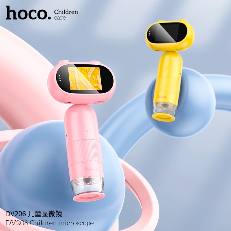 Дитячий мікроскоп HOCO DV206 Children microscope Pink (6942007648158) Для кого універсально