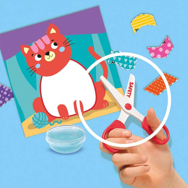 Набір для творчості SES CREATIVE серії Montessori Вирізай із тваринами (14061S) Матеріал папір