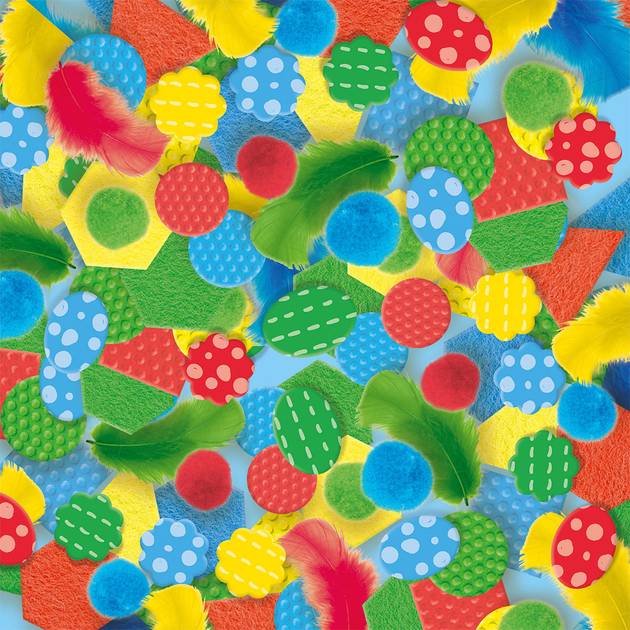 Набір для творчості SES CREATIVE серії Montessori Сортування кольорів та матеріалів (14062S) Матеріал папір