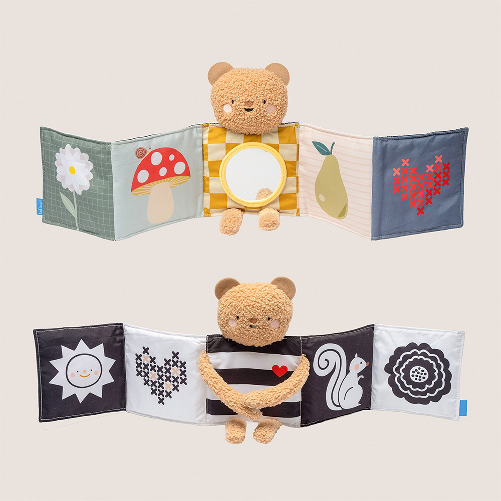 Развивающая книжка-раскладушка 2-в-1 TAF TOYS Объятия медвежонка (13795) Развивающие игрушки, центры, кресла книжка